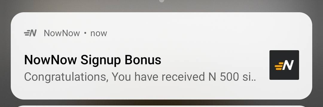 Free 500 naira on Nownow app
