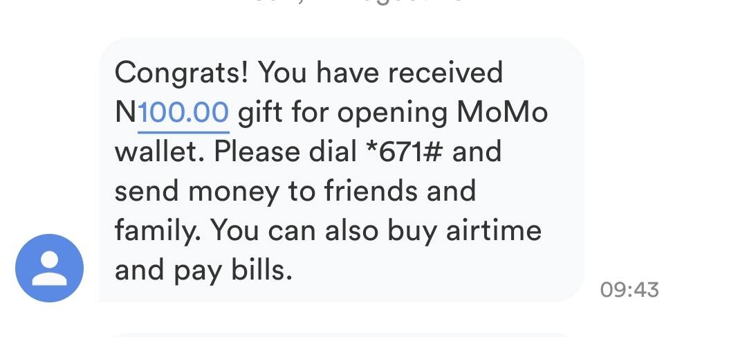 MTN Momo Wallet free airtime accumulation