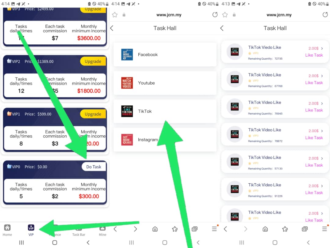how to complete Tasks on jcrn
